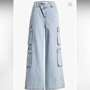 Pacsun cargo 90s asymmetrical jeans